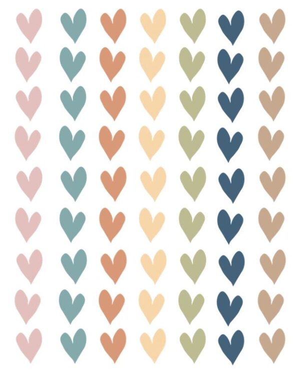 Everyone is Welcome Hearts Mini Stickers - Image 2