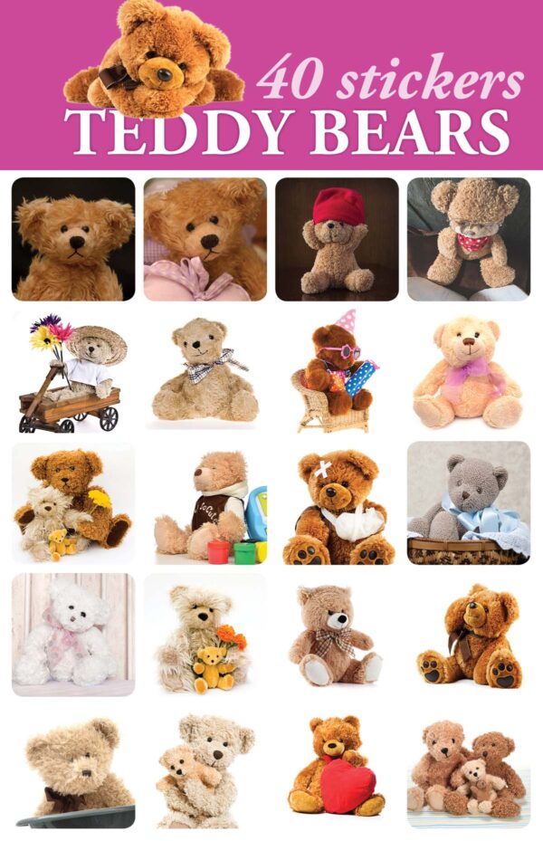 Stickers Teddy Bears 40pk