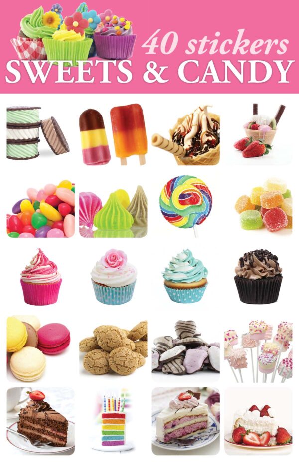 Stickers: Sweets and Candy 40pk
