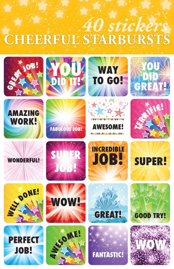 Stickers Cheerful Starbursts