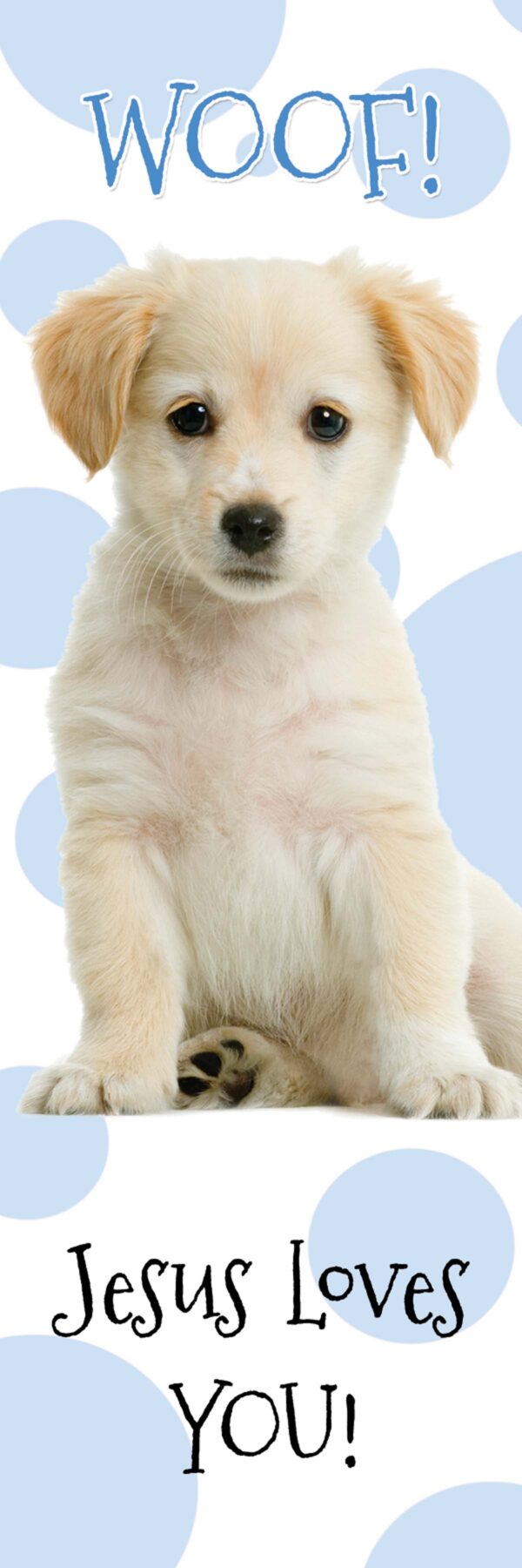 Bookmark: Blue Puppy with Blue Polka Dot