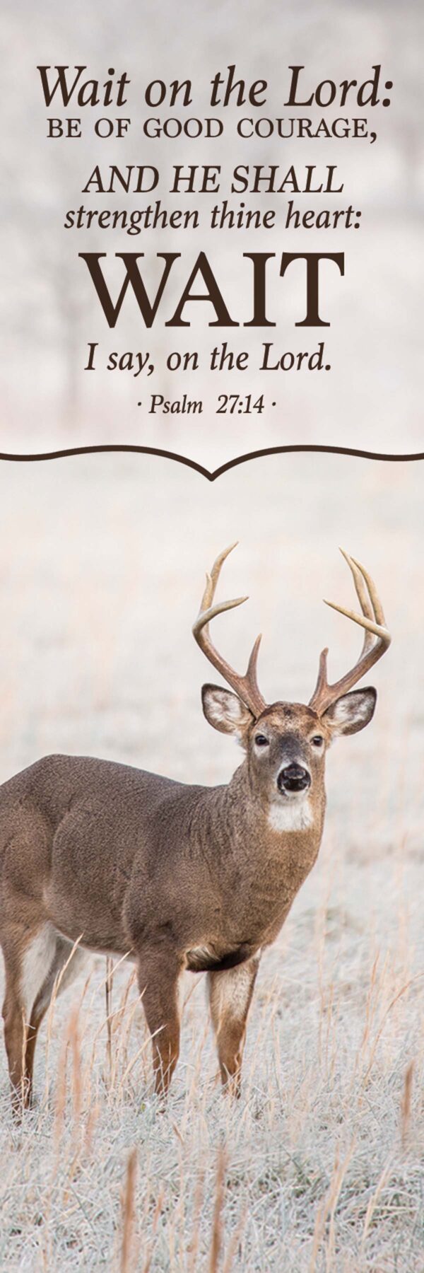Bookmark: Whitetail Psalm 27:14