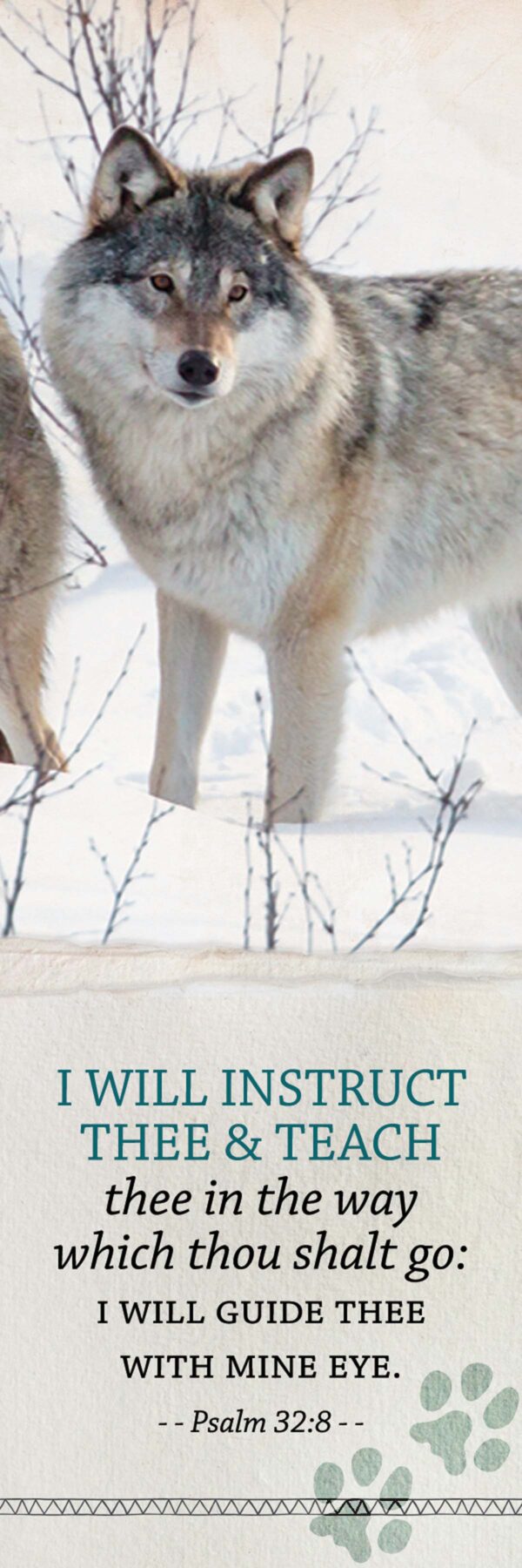 Bookmark: Wolves -Psalm 32:8