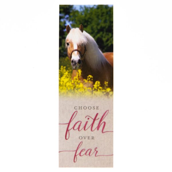Bookmark Faith over Fear -Horse