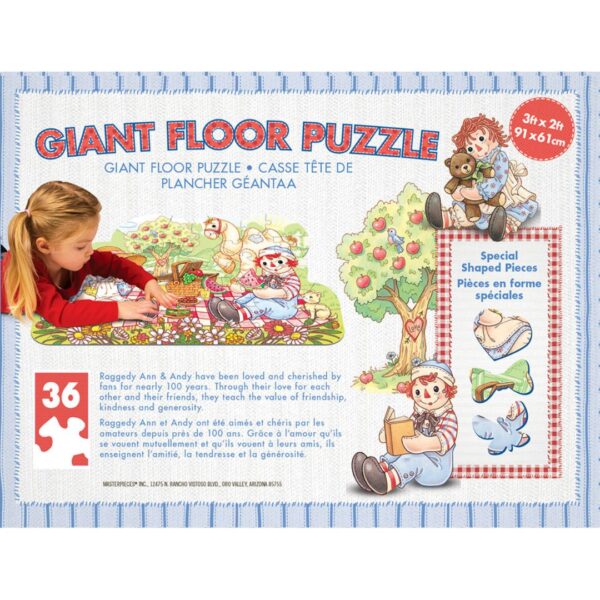 Raggedy Ann & Andy Kids Floor Puzzle - 36pc - Image 3