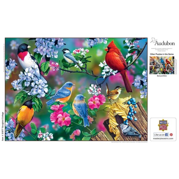 1000 Pc Puzzle - Songbird Collage - Image 3