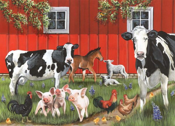 Puzzle Tray Red Barn Farm 35 pc