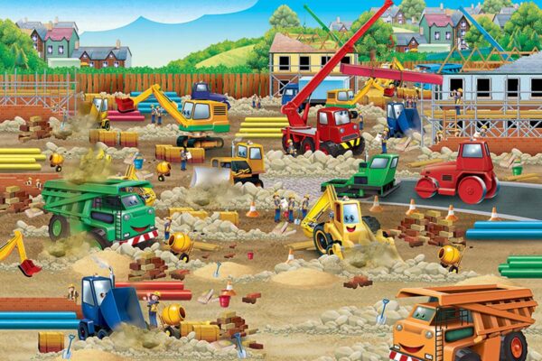 Puzzle Floor Construction Zone 36 pc