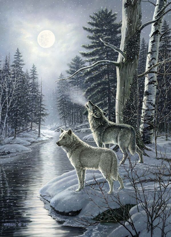 Puzzle Wolves by Moonlight 1000 pc