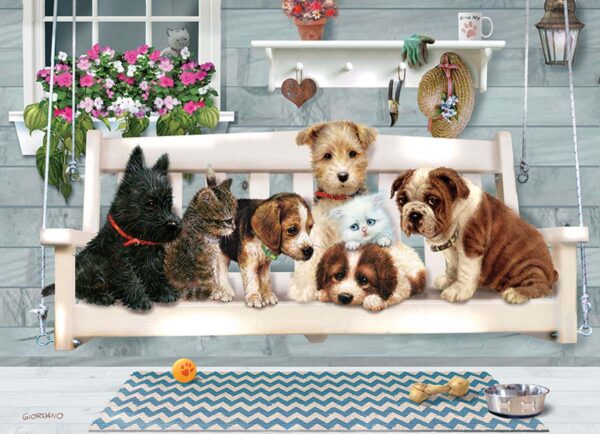 Puzzle Porch Pals 350 pc Family