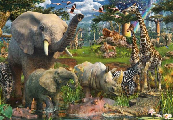 Puzzle At the Waterhole 18,000 pc