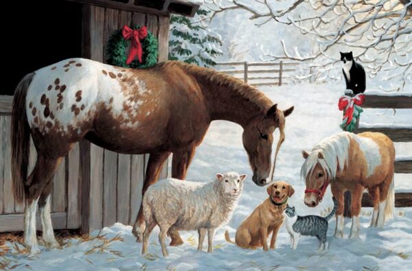 Puzzle Tray Barnyard Greetings - 35pc