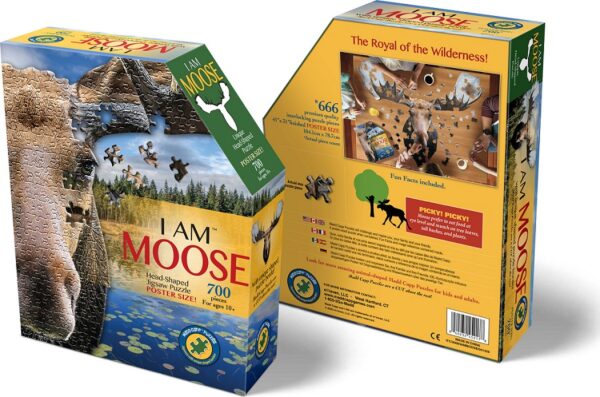 Puzzle Shaped I Am Moose - Image 2