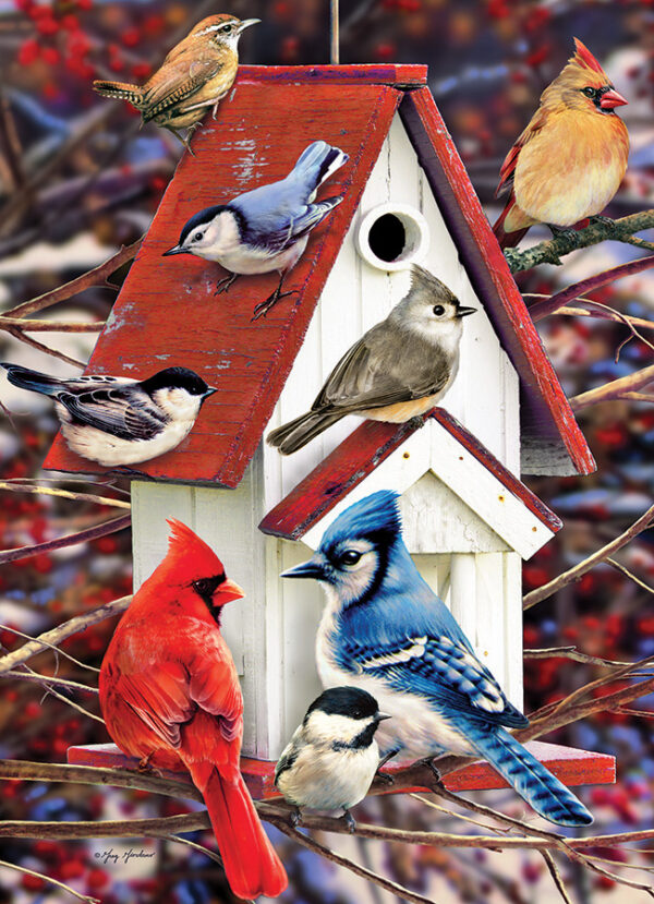 Puzzle Winter Birdhouse 1000 pc- Discontinued