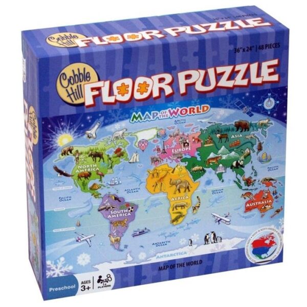Puzzle Floor Map of the World 48 pc - Image 2