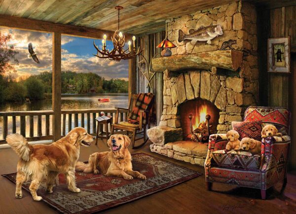 Puzzle Lakeside Cabin 1000 pc