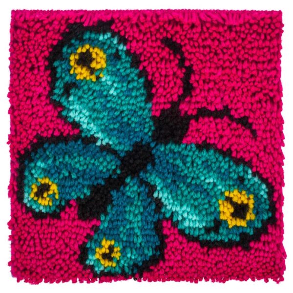 Latch Hook Kit Butterfly 8"X8""
