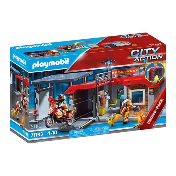 Playmobil City Action - Take Along Fire Station- Discontinued