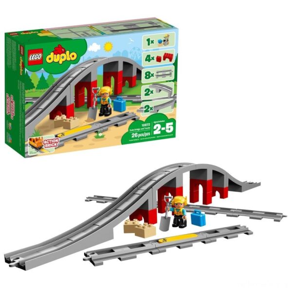 Lego Duplo Train Bridge and Tracks 10872 - Image 3