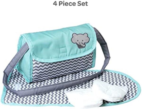 Zig-Zag Chevron Diaper Bag - Image 4