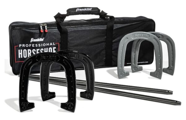 Horseshoes Professional Forged Steel Set, 23.5" Steel Stake