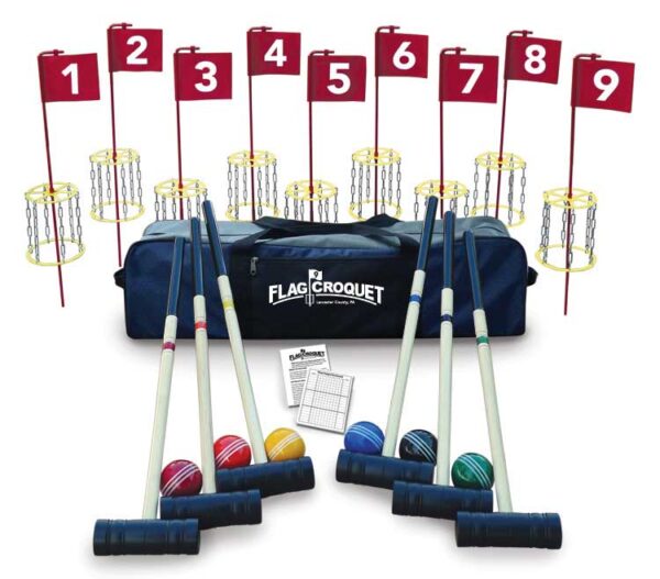 6 Player Flag Croquet Set 32"