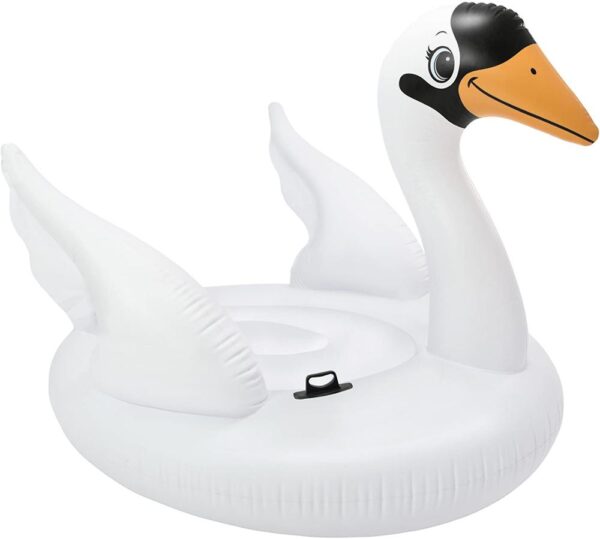 Inflatable Majestic Swan Pool Ride On Toy