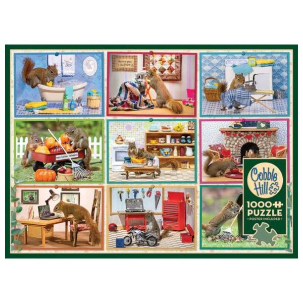1000 Pc Puzzle - Squirrels at Home - Image 2
