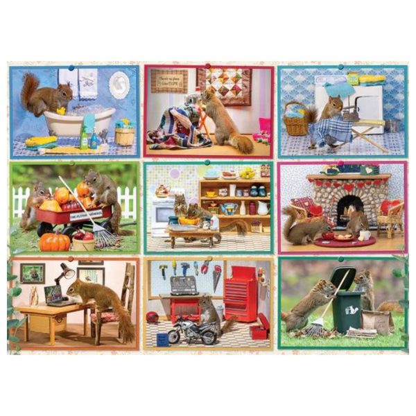 1000 Pc Puzzle - Squirrels at Home - Image 3