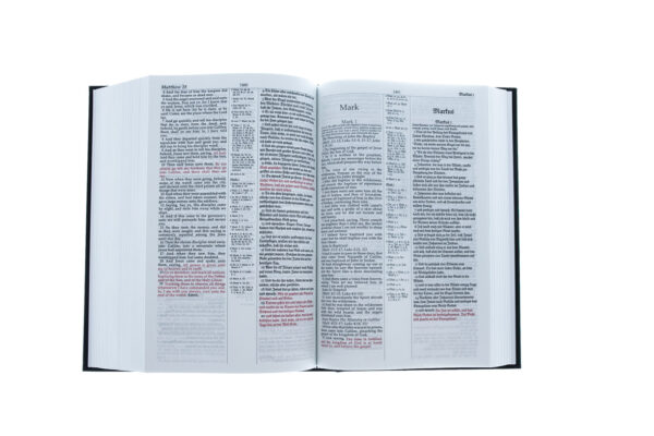 Bible German/English Gothic Red Letter Hardcover - Image 3