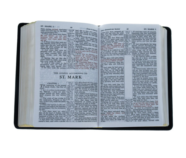 KJV Heritage Black Reference Bible -Genuine Leather - Image 4