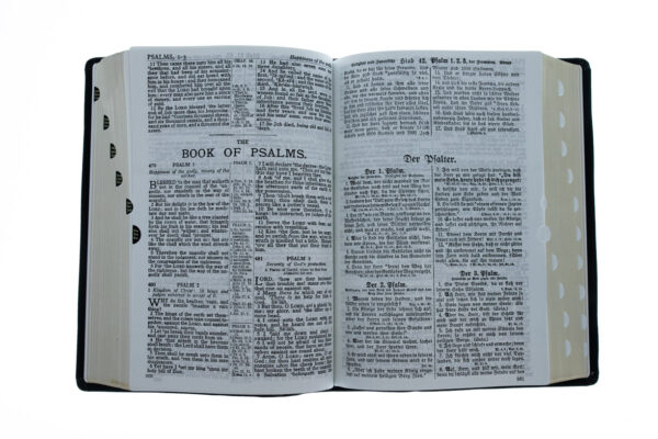 Bible German / English Large Standard Print Genuine Leather Indexed - Image 2