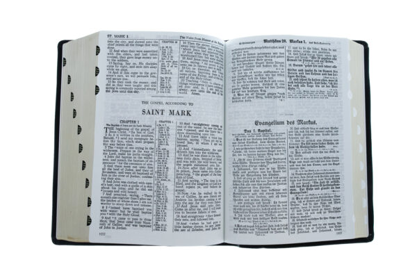 Bible German / English Large Standard Print Genuine Leather Indexed - Image 3