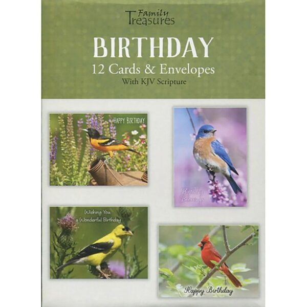 Backyard Birds Boxed Birthday Cards