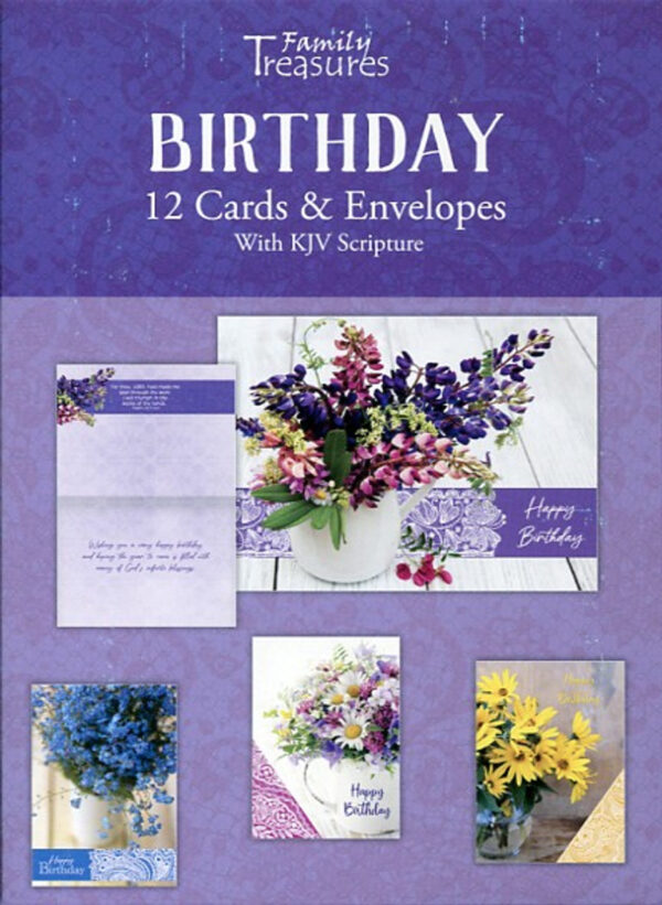 Boxed Birthday Cards - Wildflowers