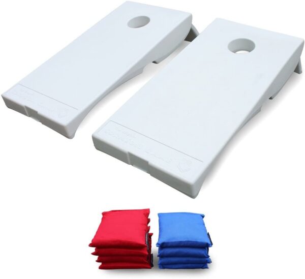 All Weather Corntoss Game - White,     48"x24"x8"
