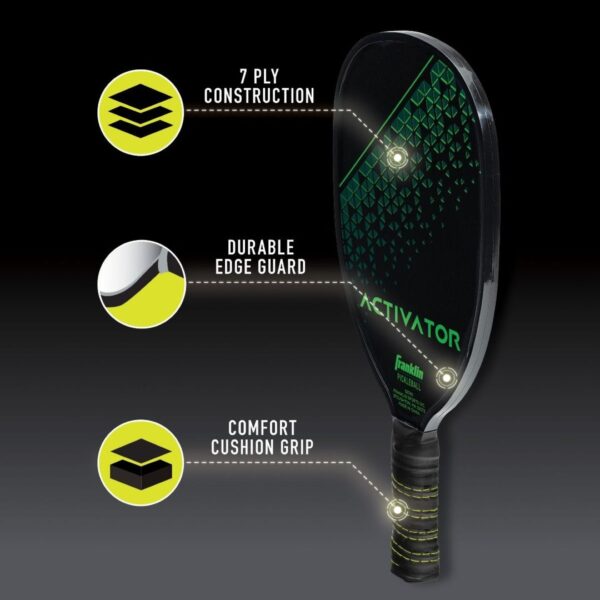 Activator Wooden Pickleball Paddle- Green - Single - Image 3