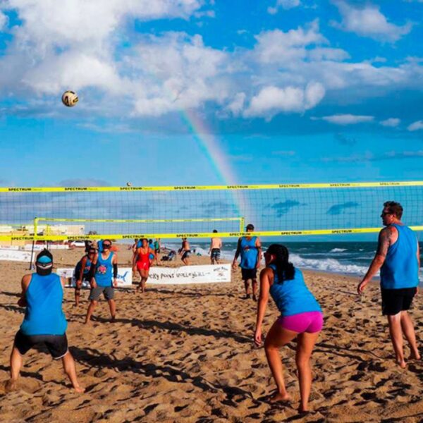 Spectrum Classic Outdoor Volleyball Set - Red - Image 3