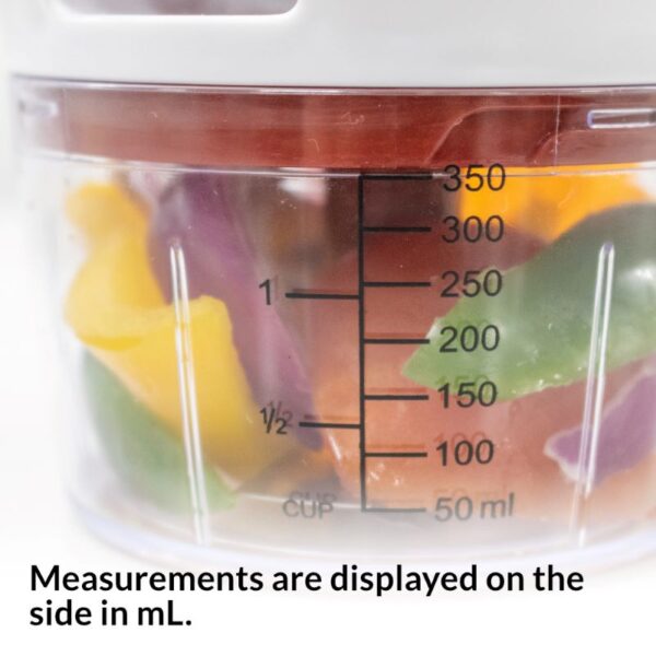 Food Chopper 400 ml Pull String VTF1202 - Image 3