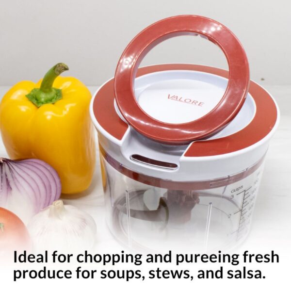 Food Chopper 870 ml Pull String Multi-Function VTF1101 - Image 2