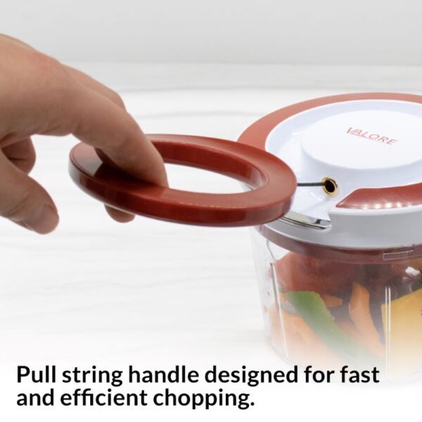 Food Chopper 870 ml Pull String Multi-Function VTF1101 - Image 3