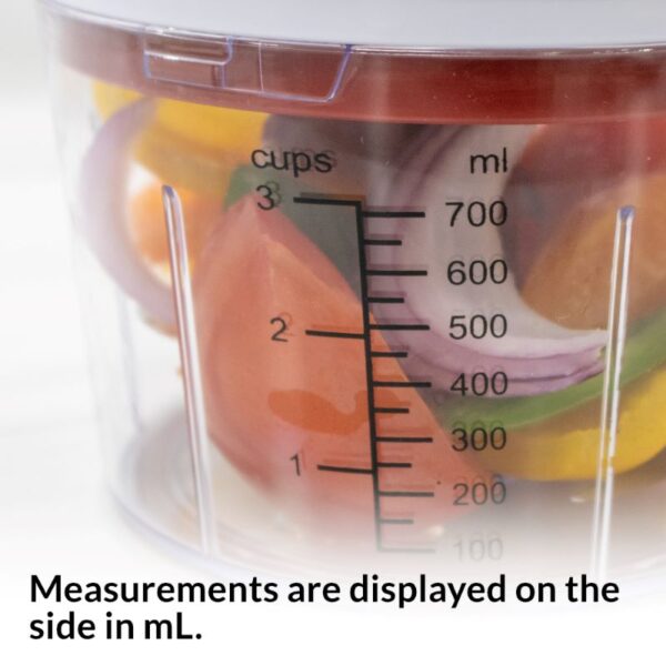 Food Chopper 870 ml Pull String Multi-Function VTF1101 - Image 4