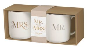 Mug Set 2pc Mr. & Mrs. 1 Cor. 13:4