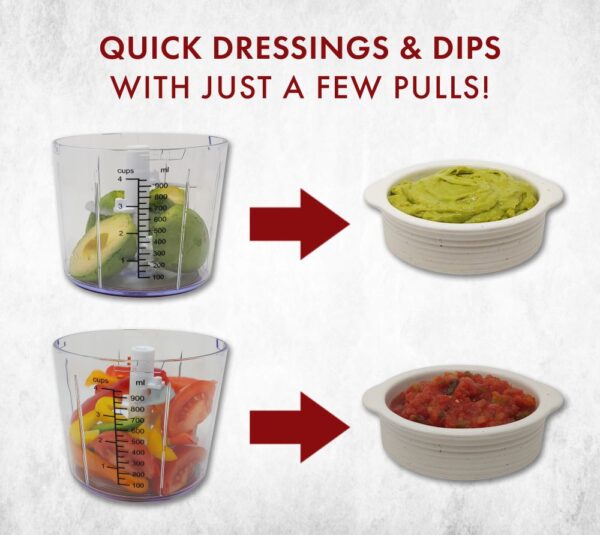 Food Chopper 1.2 L Pull String Processor VTF1101L - Image 7
