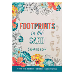 Image of Footprints in the Sand Coloring Book