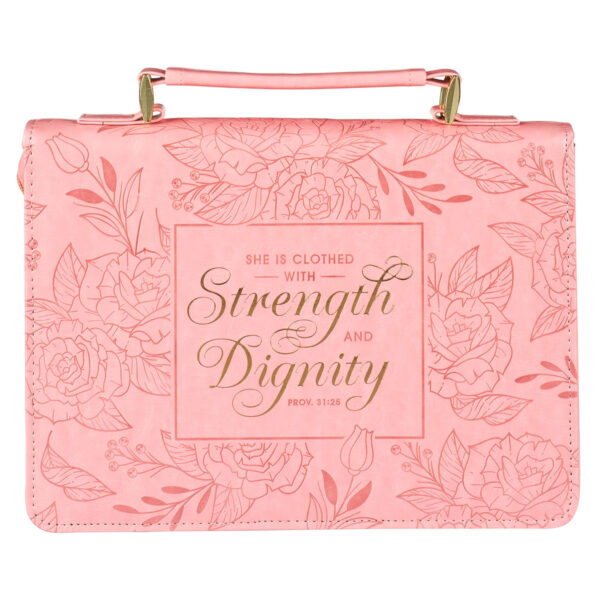 BC: Fashion Pink Floral Strength & Dignity Prov. 31:25 - Medium