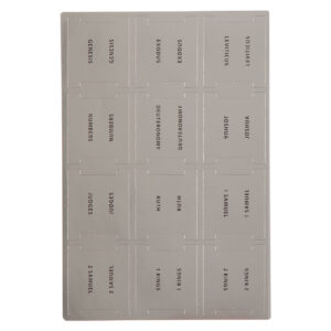 Image of Bible Indexing Tabs Silver Foil w/Black Print