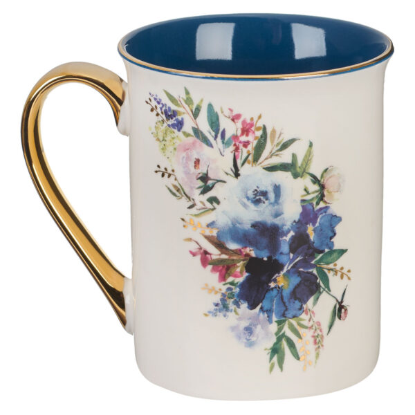 DWSO More Precious than Rubies White and Blue Ceramic Coffee Mug - Proverbs 3:15 - Image 2