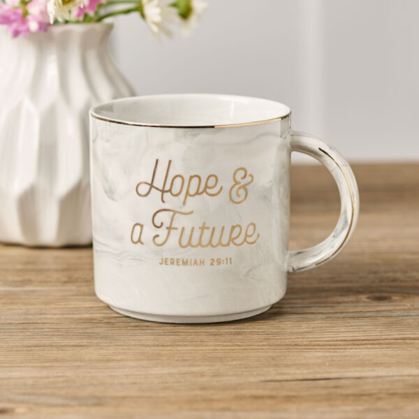 DWSO Hope and a Future White Ceramic Coffee Mug - Jeremiah 29:11 - Image 2