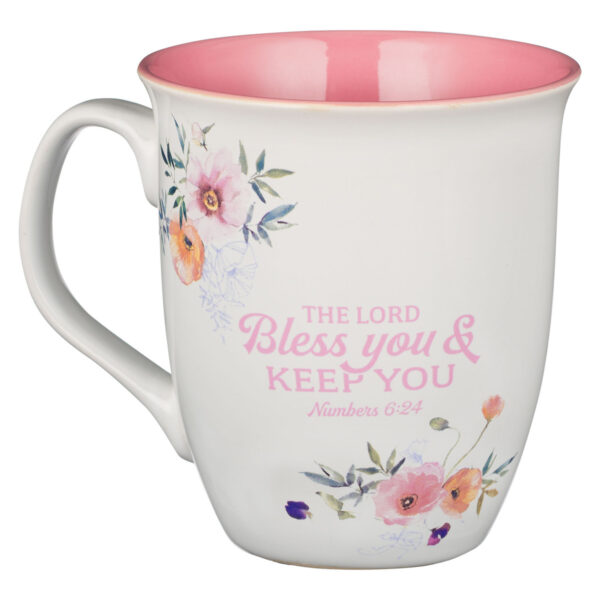 Best Mom Ever White and Pink Ceramic Coffee Mug - Numbers 6:24 - Image 2